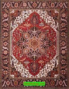 Terracotta color rug, geometric oriental rug in terracotoa and black colors