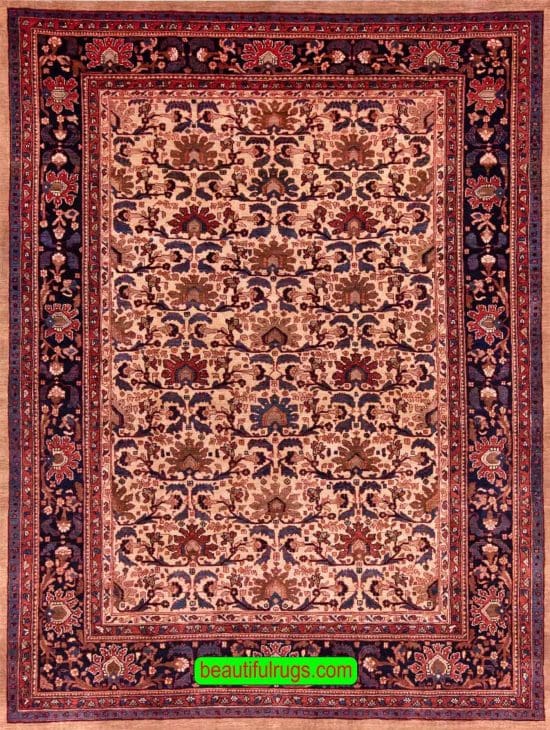 Antique Persian Rug, Persian Farahan Rug, size 6.2x8.2