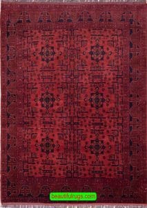 Afghan Rug, Nomadic Tribal Rug, Area Rug, size 5.8x7.8, main image