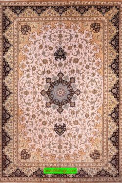 Oversized Rug, Beautiful Luxury Handmade Persian Isfahan Rug