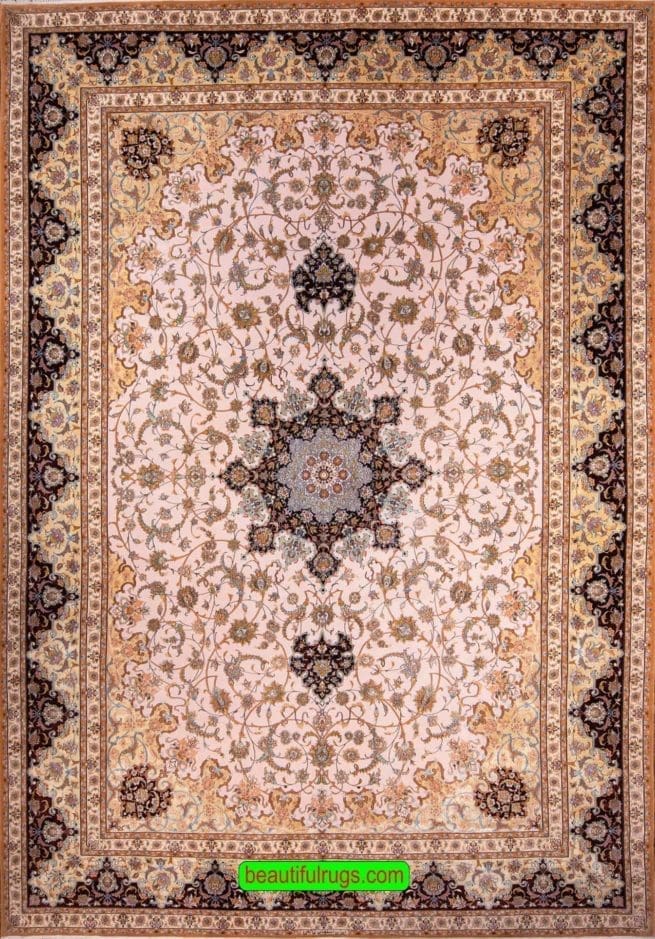 Oversized Rug, Beautiful Luxury Handmade Persian Isfahan Rug
