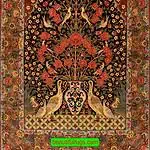 2179- Hand Knotted Persian Qum Rug, Prayer Rug, Tree of Life Rug. Size 4.8x7.1
