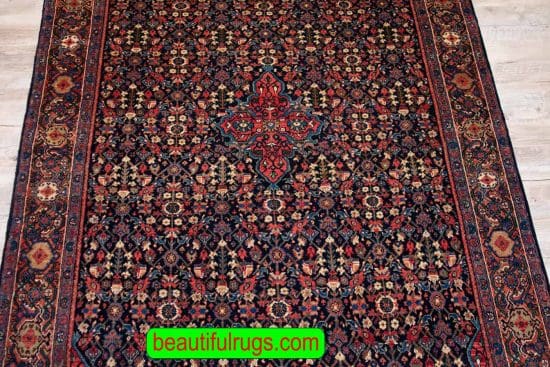 Antique Northwest Rug, Persian Zanjan Rug, Vegetable Dyed Rug