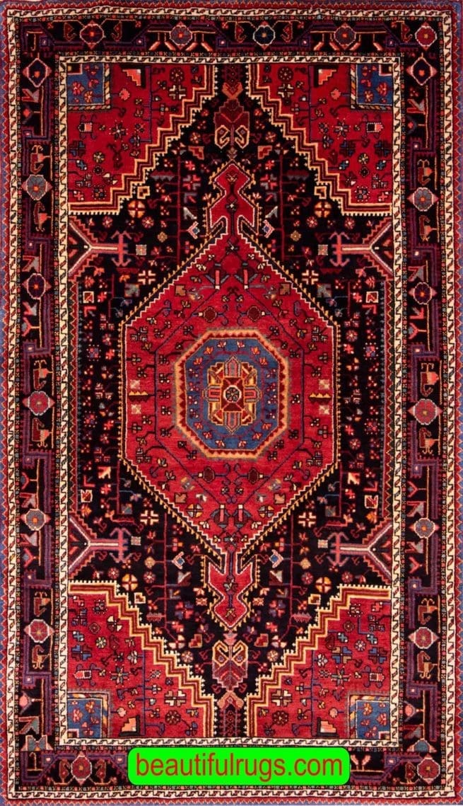 Persian Hamadan Rug, Hallway Rug, Foyer Rug