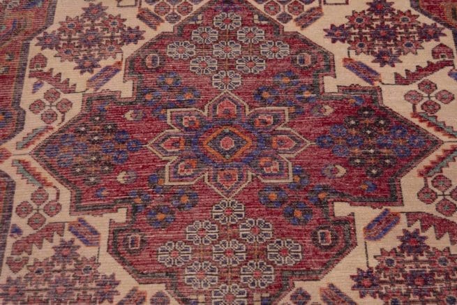 Old Rug, Persian Hamadan Rug, Tribal Rug. Size 4.7x6.8