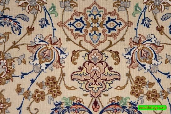 Wool and silk Persian Isfahan Rug