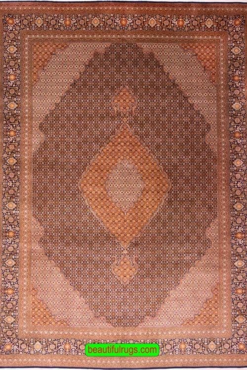 Persian Handmade Rug, Old Persian Tabriz Rug, size 8.6x11.8