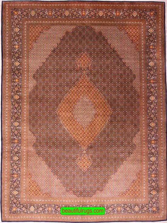 Persian Handmade Rug, Old Persian Tabriz Rug, size 8.6x11.8.