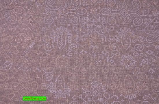 Modern Oriental Rug, Gray color Living Room Rug, size 6x9.1