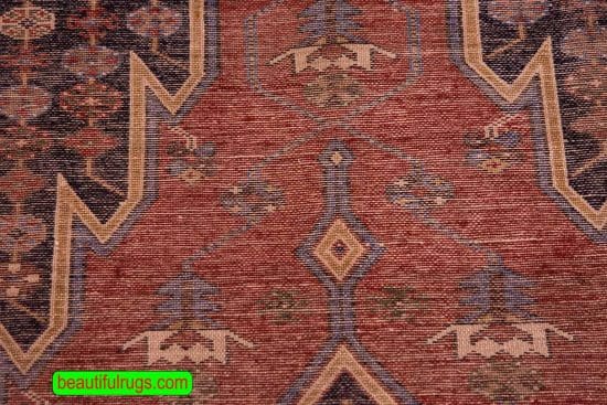 Mazleghan Rug, Semi Antique Persian Tribal Rug. Size 4.5x6.6