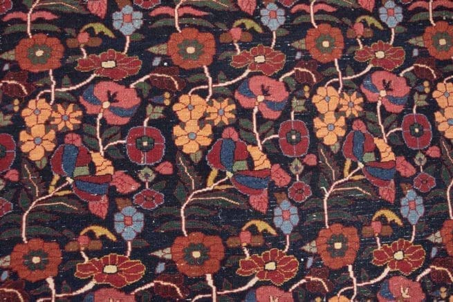 Persian Dorokhsh Birjand Rug, Old Persian Rug, Allover Design Rug