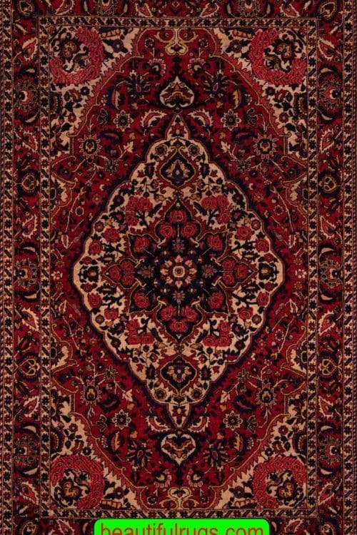 Vintage Iranian Bakhtiari Carpet, Carpet of Iran. Size 4.5x6.10