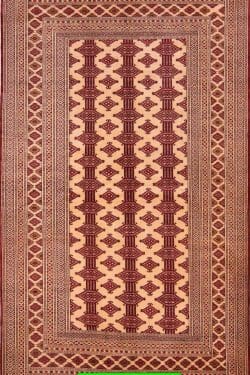 Turkmen Rug, Persian Baluch Rug, Old Tribal Rug. Size 4.8x6.4