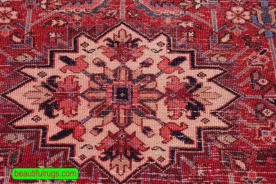 Iranian Carpet, Heriz Carpet, Small Carpet for Small Living Room. Size 5x6.7