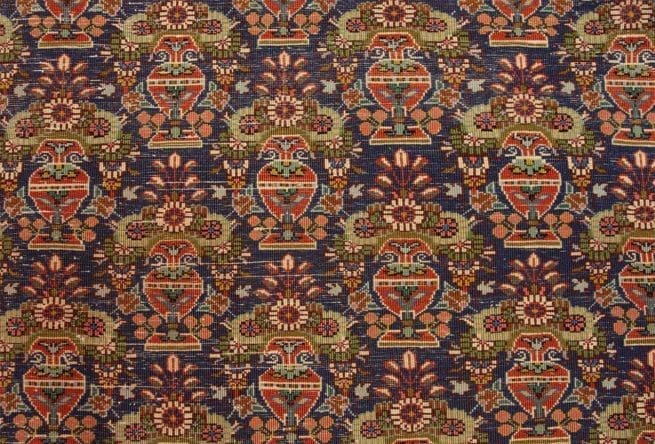 473-3 Zele Sultan Design Rug, Handmade Persian Tabriz Rug, Old Rug