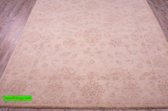 Ziegler Style Rug, Muted Color Transitional Wool Rug, size 6x9