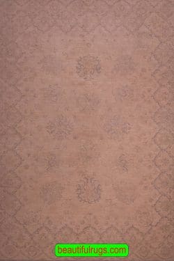 Oushak Style Rug, Muted and Soft Pastel and Gray Colors