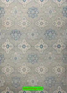 5028- Handmade Oriental Rug, Grey Color Contemporary Rug, Living Room Rug.