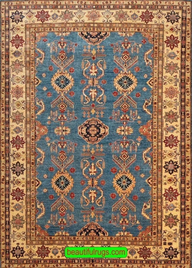 Handmade Oriental Rug, Caucasian Design Rug, 8×10 Wool Rug