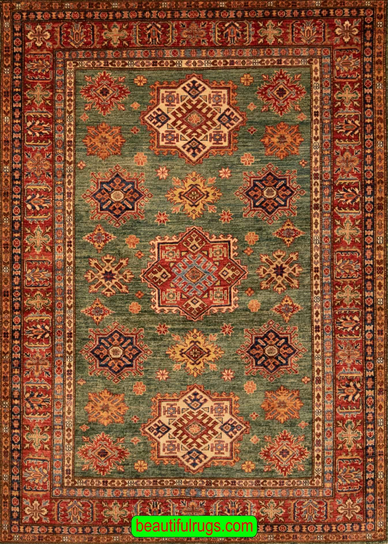 Green Rug Sale: Shop Geometric Kazak Style & Area Rugs