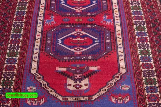 Baluch Rug, Wide Tribal Runner, Persian Runner