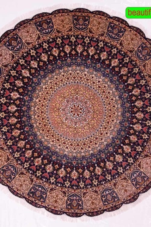 Round Rug | Persian Rugs | Round Oriental Rugs | Beautiful Rugs, main image, size 6.7x6.7