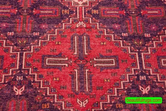 Persian Sirjan rug, Tribal pattern area rug. Size 5.2x6.8