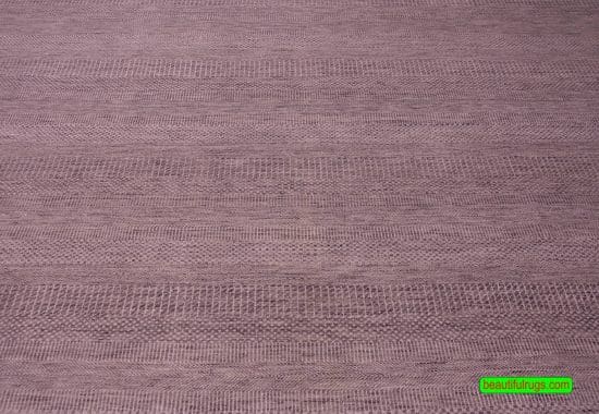 Gray color contemporary rug with stripes. Size 8x10.3.