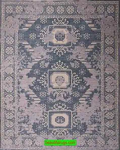 7013- Modern Geometric Rug, Modern Area Rug Gray