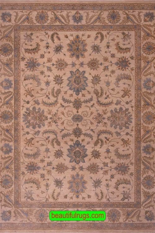 Soft Colored Oushak Rug, Transitional Rug for Living Room, main image, size 9x11.10