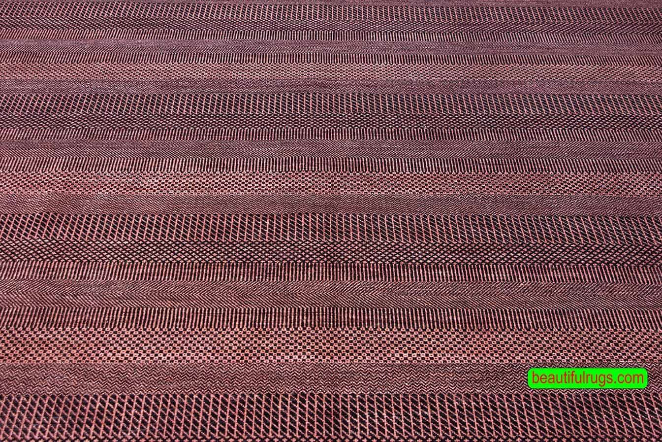 7037- Indian Rug with Stripes, Colorful Contemporary Oriental Rug 7037- Indian Rug with Stripes, Colorful Contemporary Oriental Rug