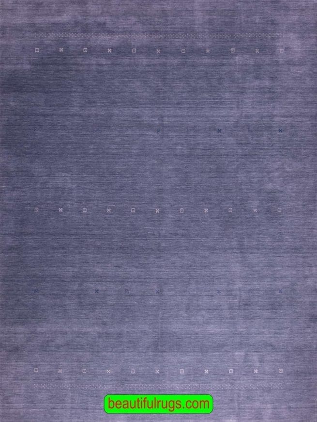 Plain Color Wool Rug, Gabbeh Style Contemporary Rug, size 9.1x12
