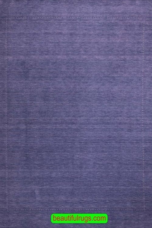 Blue color Gabbeh style wool rug from India. Size 9.1x11.10