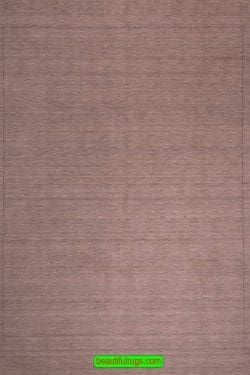 Plain color wool oriental beige color area rug. Size 8.4x9.10