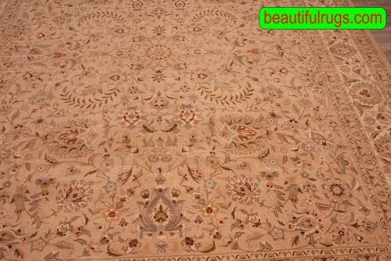 Hand Knotted Rug, Transitional Style Oriental Rug, Earth Tone Color Rug