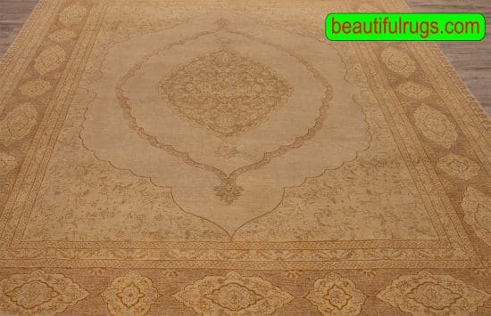 Hand Knotted Oriental Rug, Transitional Ziegler Rug, Earth Tone Color Rug