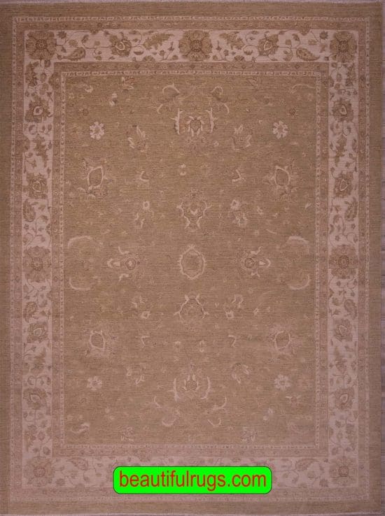 Turkish Design Rug, Pastel and Green Color Rug. Size 9x11.10