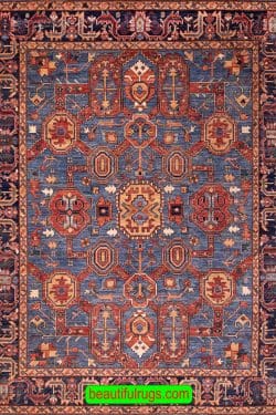 Caspian Region Oriental Rug, Antique Style Area Rug, size 8.1x10.6