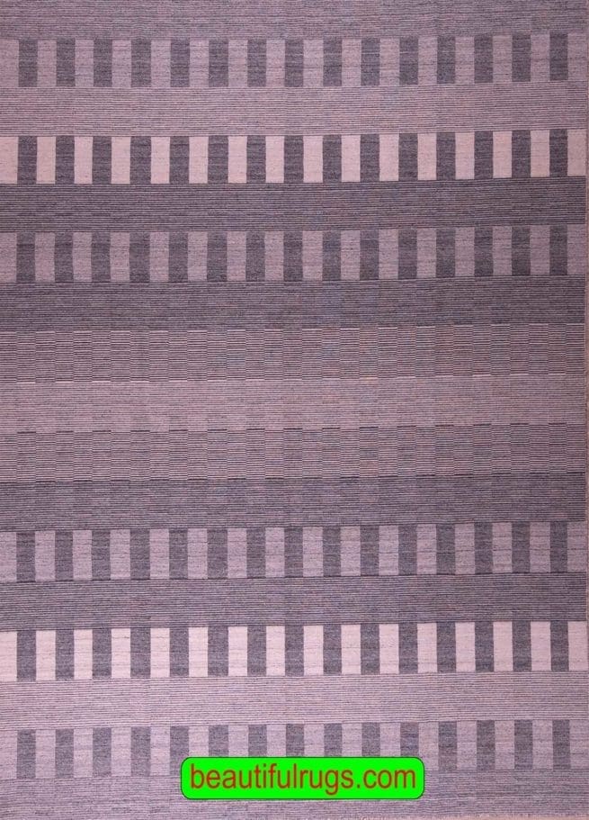 Handmade contemporary flat weave kilim rug made of wool. Size 8 x 10