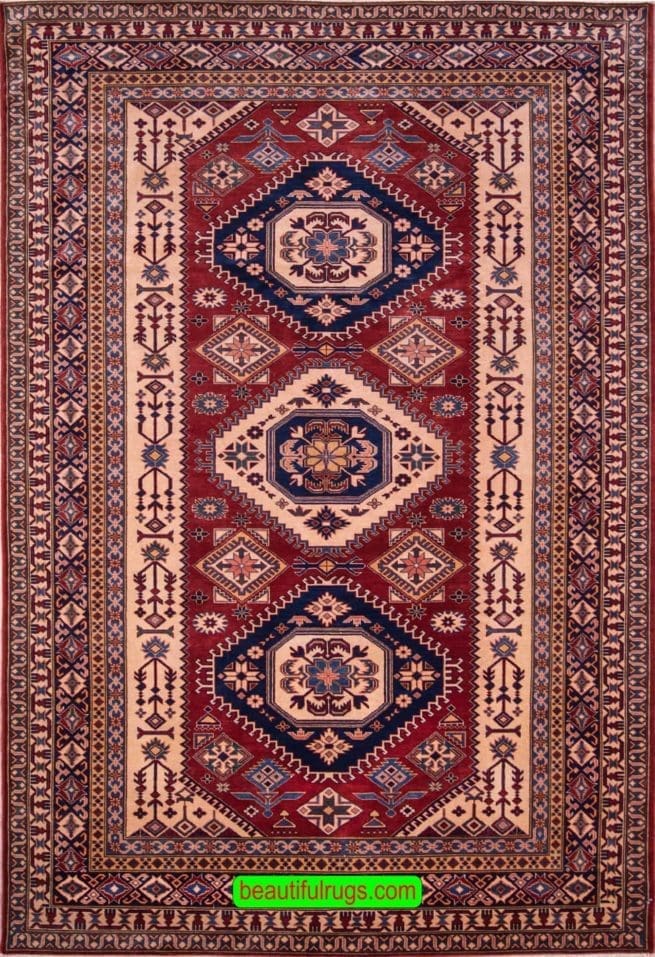 Kazak Rug, Caucasion Rugs, Southwestern Design Rug