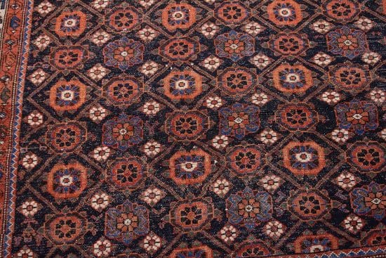 Vintage Persian Rug, Odd Size Rug, Allover Design Persian Veramin Rug