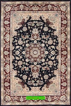 Handmade Oriental Area Rug Made in China, wool and silk