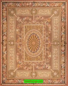 Flat Weave Aubusson Style Wool Rug