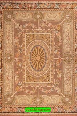 Flat Weave Aubusson Style Wool Rug