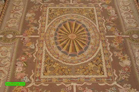 Flat Weave Aubusson Style Wool Rug