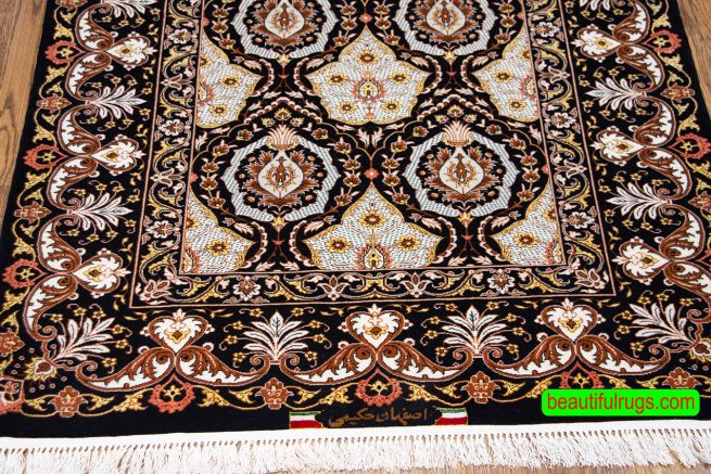 Isfahan Rugs, Authentic Hand Knotted Small Persian Rug