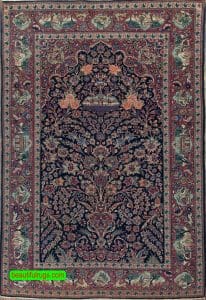 Antique Persian Rugs, Arch Design Handmade Persian Kashan