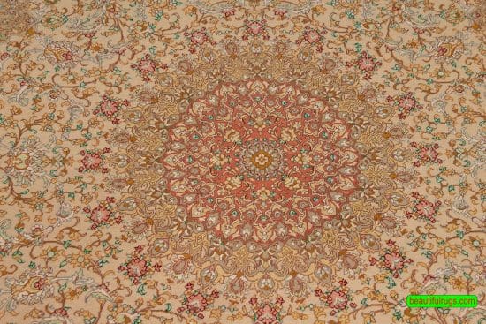 Hand Knotted Persian Qum Rug Area Rugs