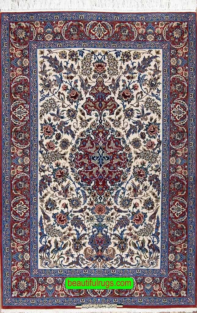 Small Rug Old Persian Isfahan Rug Beautiful Rugs Chicago