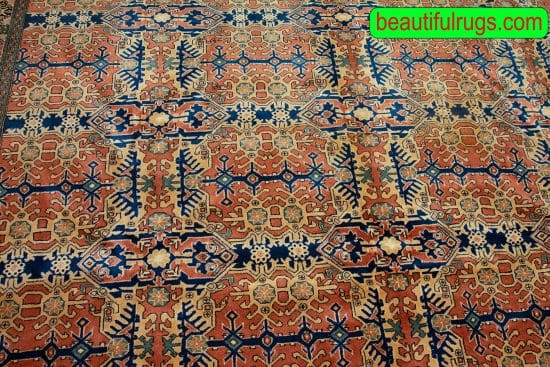 Old Persian Rug, Turkmen Rugs, Rust Color Persian Turkmen Rug